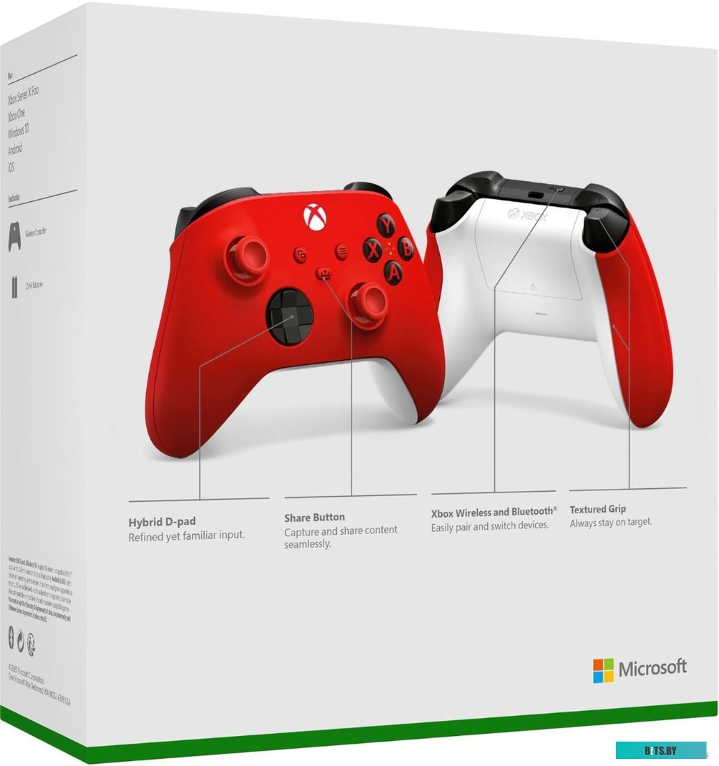 QAU-00012 Беспроводной контроллер Xbox – Pulse Red (EU version, model 1914)
