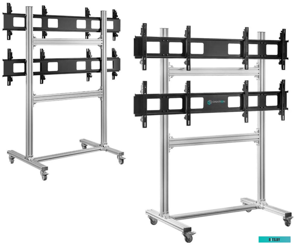 Подставка для телевизора Onkron FSPRO2L-22 черный 40"-55" макс.200кг напольный мобильный