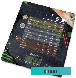 SSK3377 Весы кухонные электронные Starwind SSK3377 макс.вес:5кг рисунок