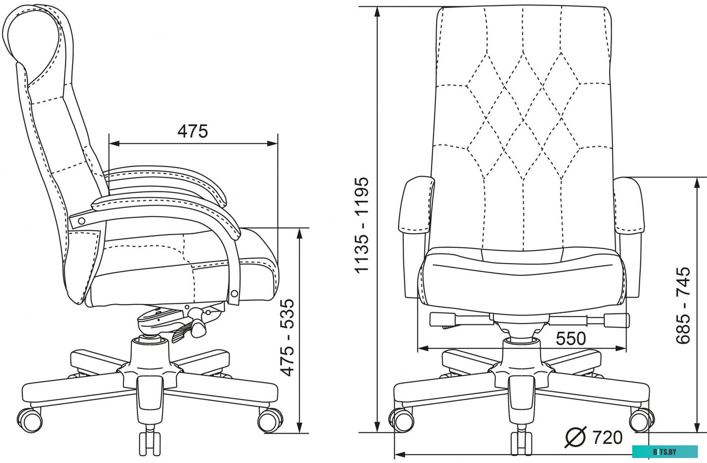 T-9928WALNUT/FABR/GN Кресло руководителя Бюрократ T-9928WALNUT Fabric зеленый Italia Green крестов. металл/дерево