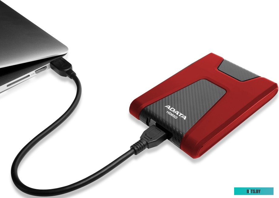 Внешний жесткий диск ADATA DashDrive Durable HD650 AHD650-1TU31-CRD 1TB (красный)