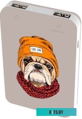 Портативное зарядное устройство Ritmix RPB-10007 (бульдог) <RPB-10007 Bulldog>