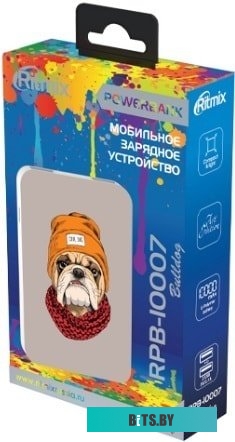 Портативное зарядное устройство Ritmix RPB-10007 (бульдог) <RPB-10007 Bulldog>