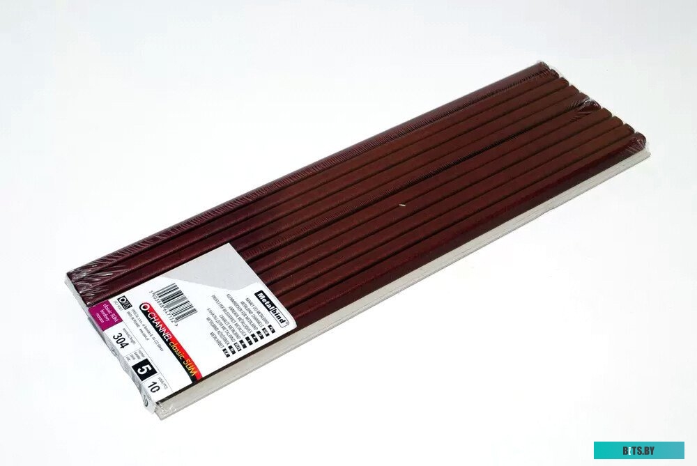 Металлический канал для переплета OPUS Classic Slim 304x5 мм OCHSLIMMI30410BOR (10 шт, бордовый)