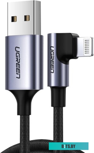 Кабель Ugreen US299 USB Type-A - Lightning (1 м, черный) <60521>