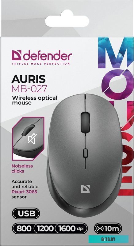 Мышь Defender Auris MB-027 (серый)