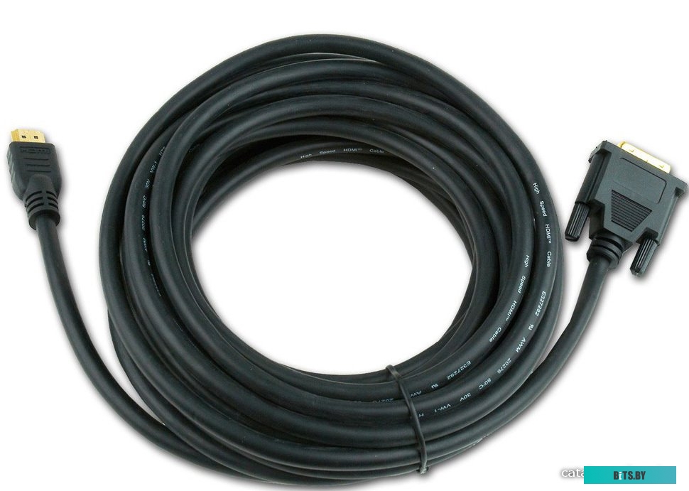 Кабель HDMI-DVI CC-HDMI-DVI-7.5MC Gembird 7.5m