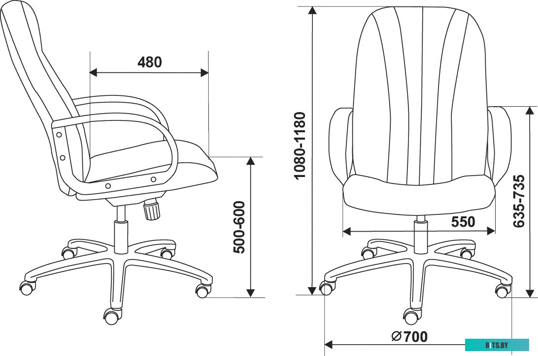 Офисное кресло (Стул) Бюрократ T-898AXSN/3C1GR (серый) <T-898/3C1GR>