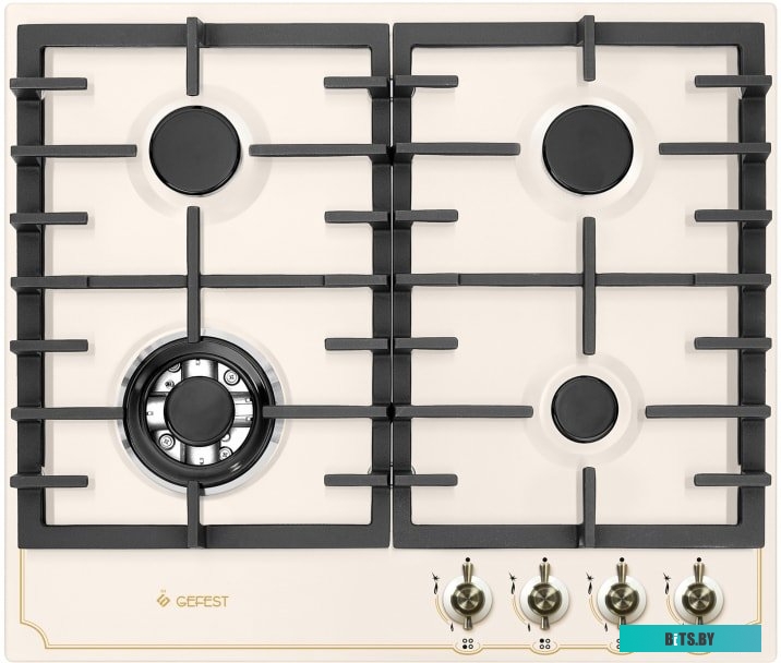 ПВГ 1214-01 К55 Газовая варочная панель GEFEST ПВГ 1214-01 К55,  независимая,  кремовый
