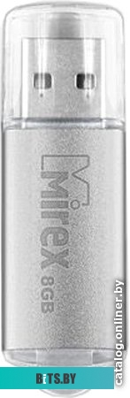USB накопитель (Флешка) Mirex Unit Silver 8GB [13600-FMUUSI08]