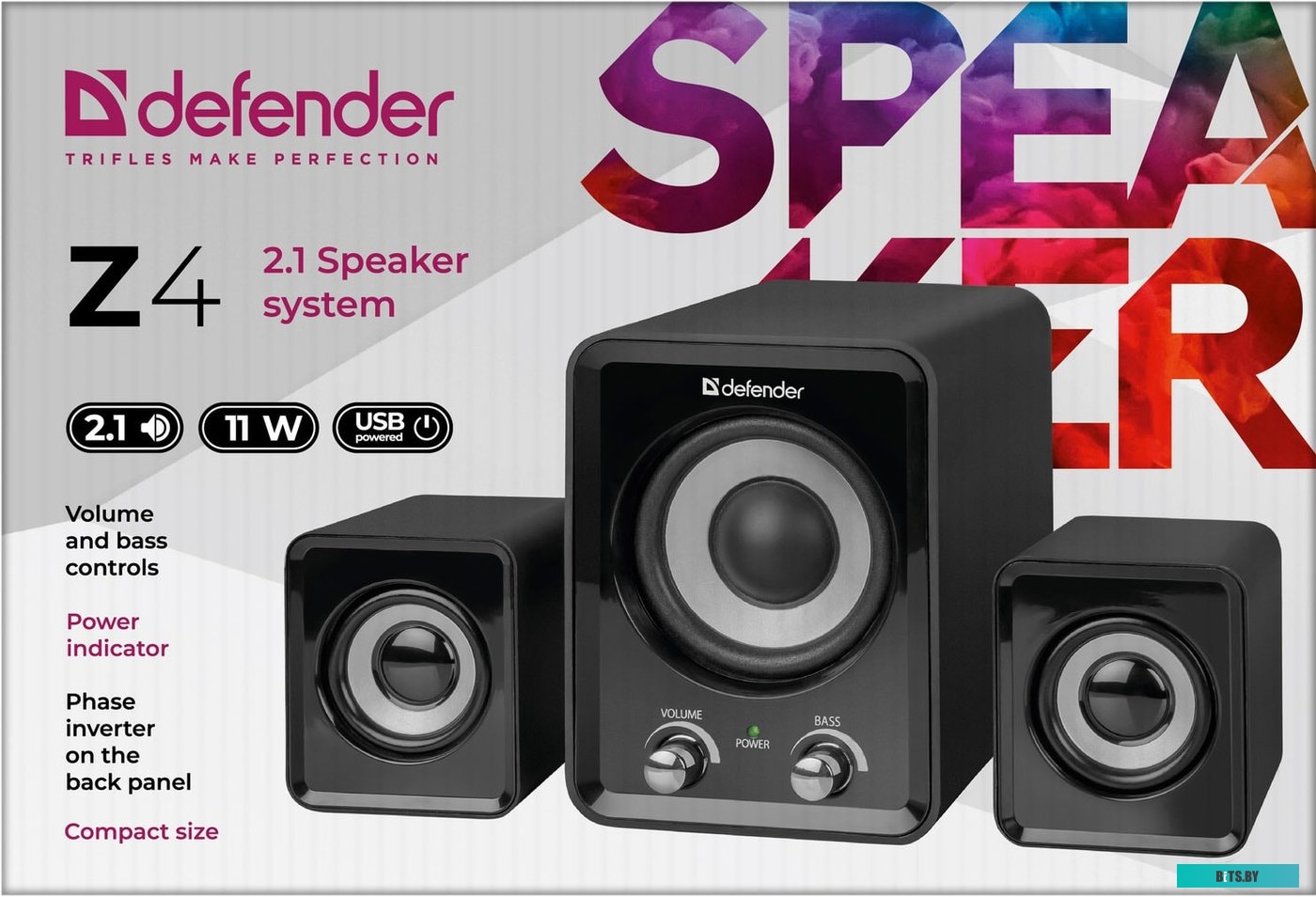 Акустическая 2.1 система Defender Z4 16 Вт, питание от USB