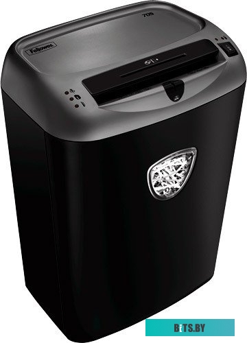 Шредер Fellowes® Powershred® FS-4671101 70S, DIN P-2, 5.8мм, 14 лcт., 27лтр., Safety Lock, уничт.: скобы, пл. карты, скрепки, CD
