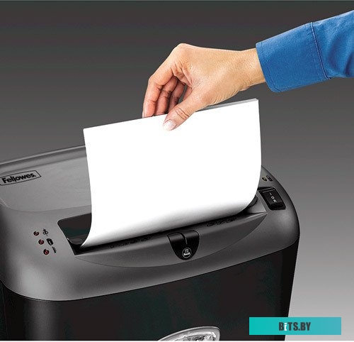 Шредер Fellowes® Powershred® FS-4671101 70S, DIN P-2, 5.8мм, 14 лcт., 27лтр., Safety Lock, уничт.: скобы, пл. карты, скрепки, CD