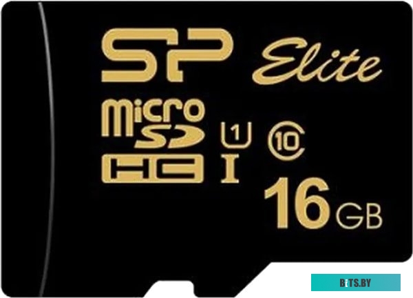 Карта памяти Silicon Power Elite Gold microSDHC SP016GBSTHBU1V1GSP 16GB (с адаптером)