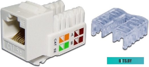 Модуль Keystone RJ45 TWT Cat.5E, UTP, 90 градусов, белый TWT-OK45UTP/5E-WH
