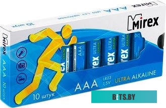 Батарейки Mirex Ultra Alkaline AAA 10 шт LR03-M10