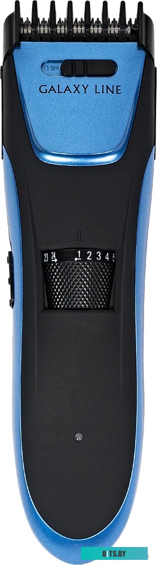 ГЛ4166Л Машинка для стрижки Galaxy Line GL 4166 черный 3Вт (насадок в компл:1шт)