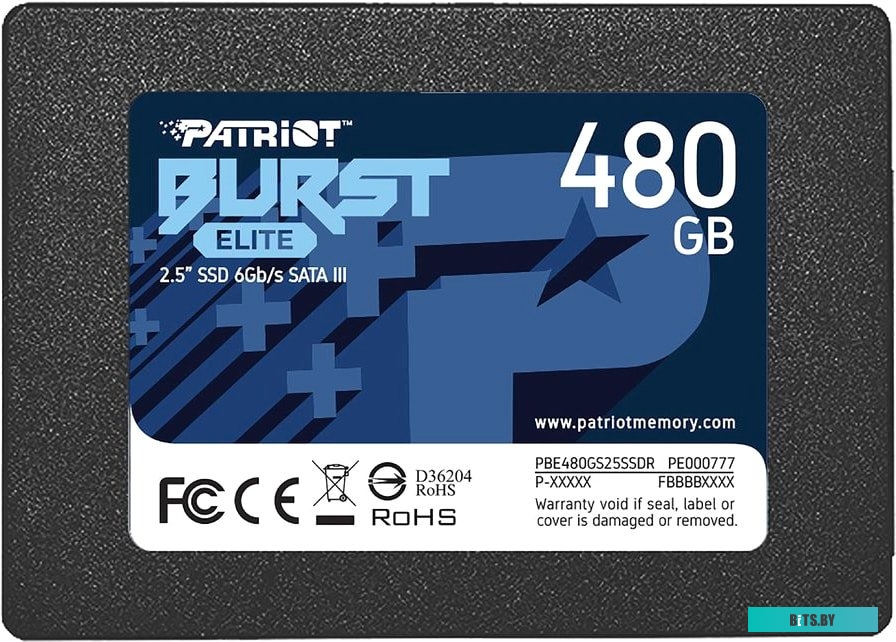 SSD Накопитель Patriot Burst Elite 480GB PBE480GS25SSDR