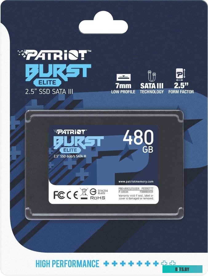 SSD Накопитель Patriot Burst Elite 480GB PBE480GS25SSDR