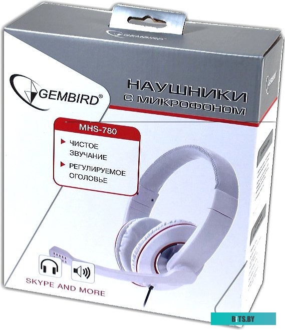 Наушники (Гарнитура) Gembird MHS-780 (белый)