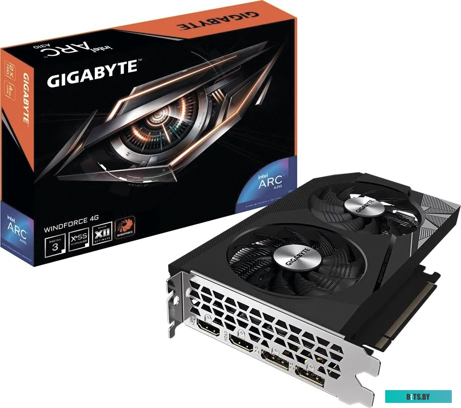 Видеокарта Gigabyte Intel ARC A310 WindForce GV-IA310WF2-4GD