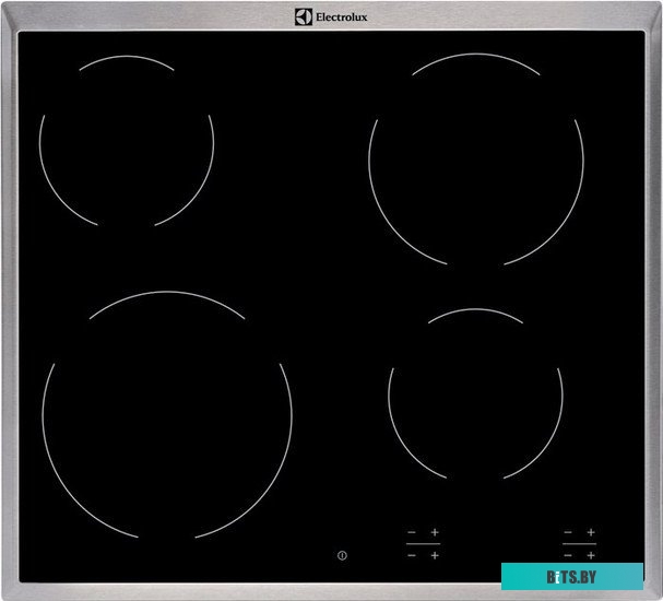 EHF16240XK Встраиваемая электрическая панель ELECTROLUX/ Электрическая варочная панель, 60 см, 4 конфорки, черный цвет, рама из нержавеющей стали