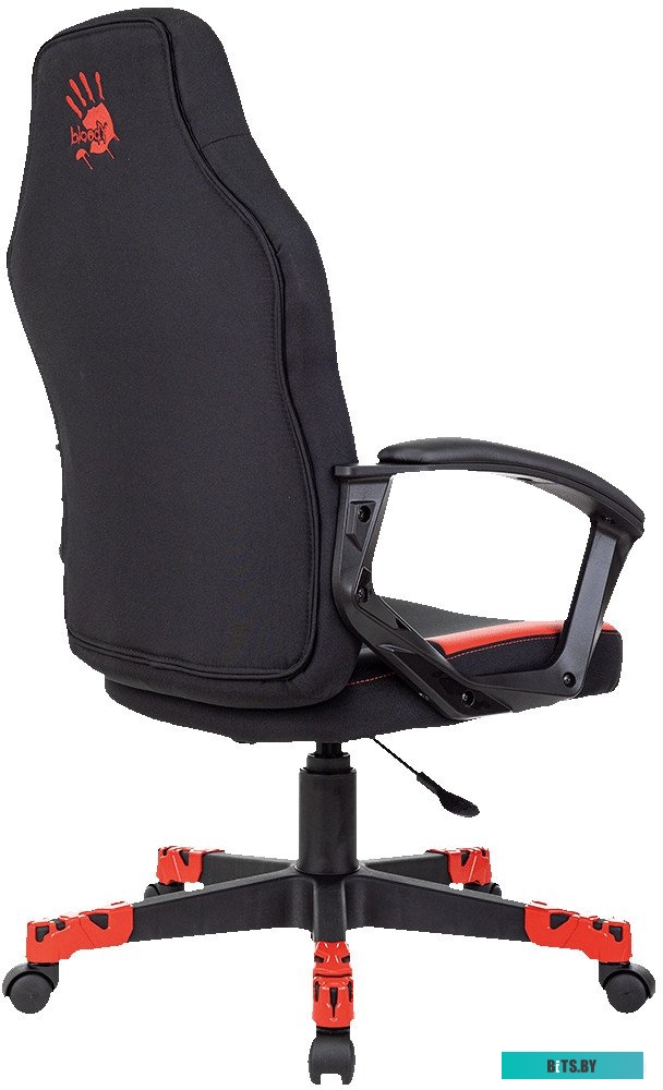 BLOODY GC-190 Кресло игровое A4Tech Bloody GC-190 черный/красный текстиль/эко.кожа крестов. пластик