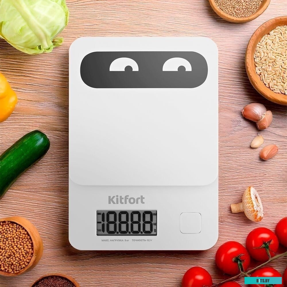 КТ-807 Напольные весы KitFort КТ-807, до 180кг, цвет: черный
