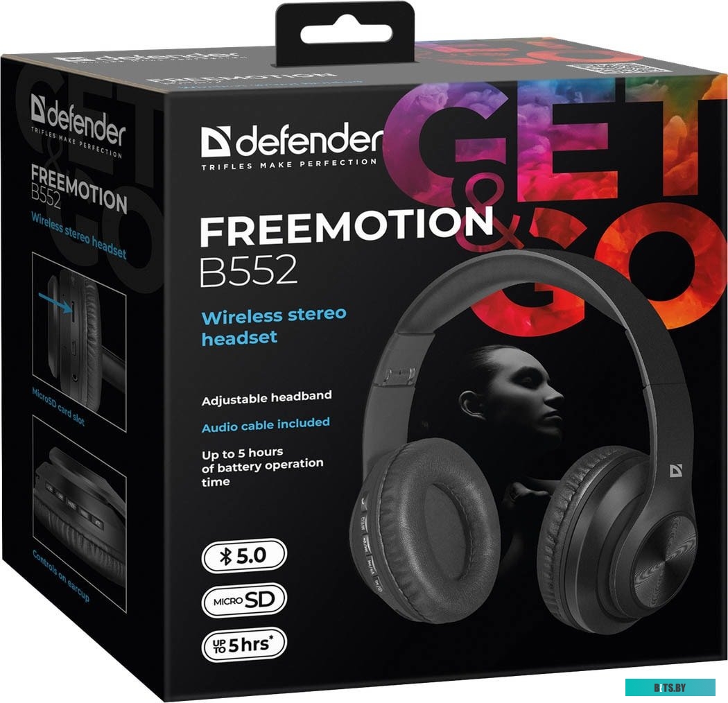 Наушники (Гарнитура) Defender FreeMotion B552 <63552>