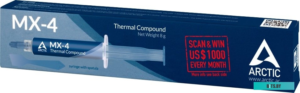 Термопаста Arctic MX-4 ACTCP00059A (8 г) + шпатель