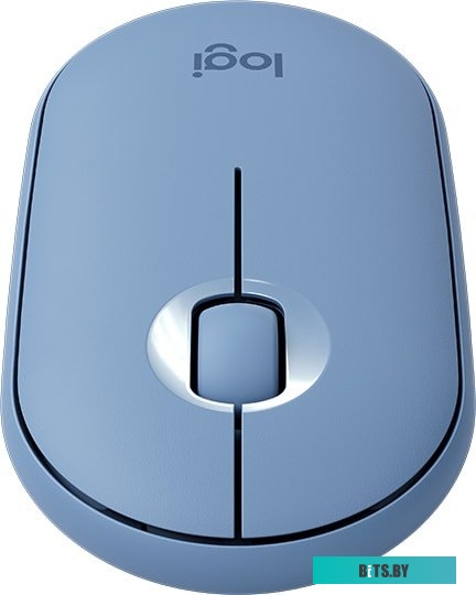 Мышь Logitech M350 Pebble (голубой)