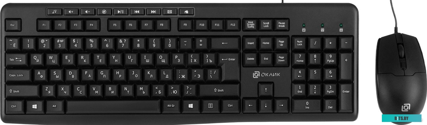 Комплект клавиатура + мышь Oklick S650 1875246