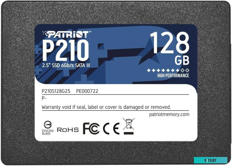 SSD Накопитель Patriot P210 128GB P210S128G25