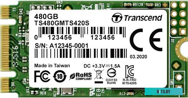SSD Накопитель Transcend MTS420S 480GB TS480GMTS420S