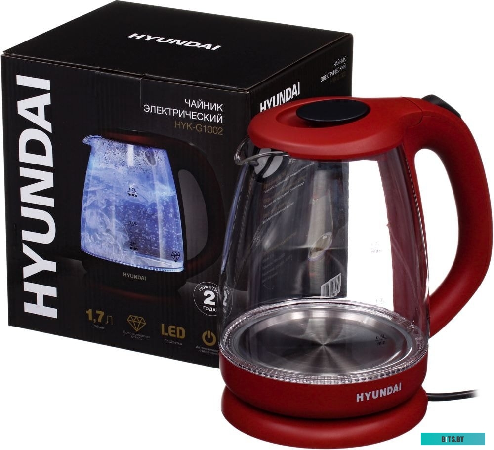 Электрочайник Hyundai HYK-G1002