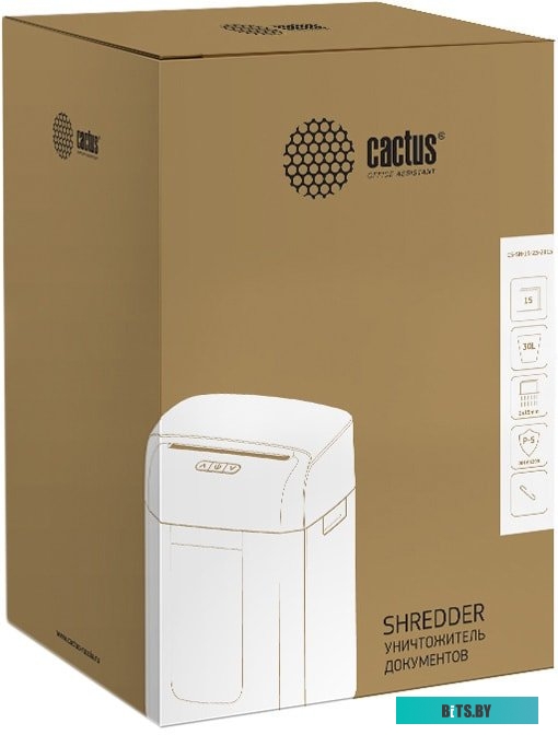 Шредер CACTUS CS-SH-15-30-2X15