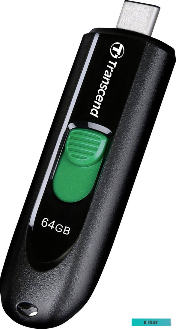 USB накопитель (Флешка) Transcend JetFlash 790C 64GB (черный/зеленый) <TS64GJF790C>