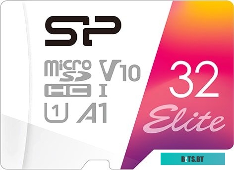 Карта памяти Silicon Power Elite microSDHC SP032GBSTHBV1V20SP 32GB (с адаптером)