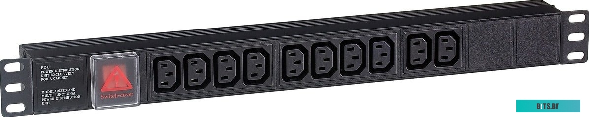 Блок розеток ExeGate ServerPro PDU-19H001 Al-10С13-C14-SW <EX280859RUS>