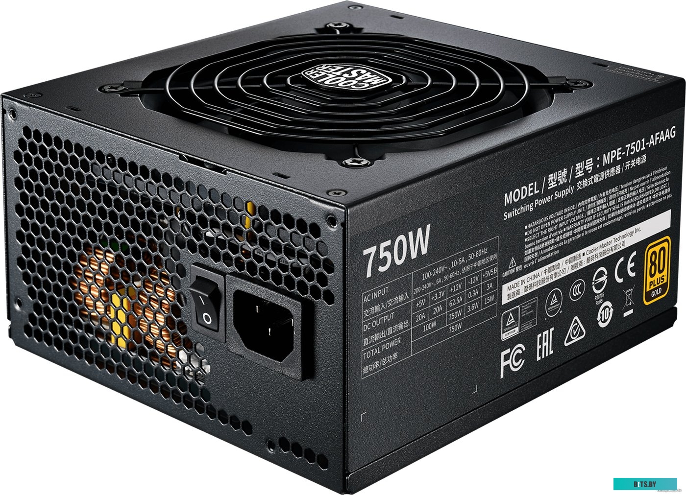 Блок питания Cooler Master MWE Gold 750 V2 Full Modular MPE-7501-AFAAG-EU