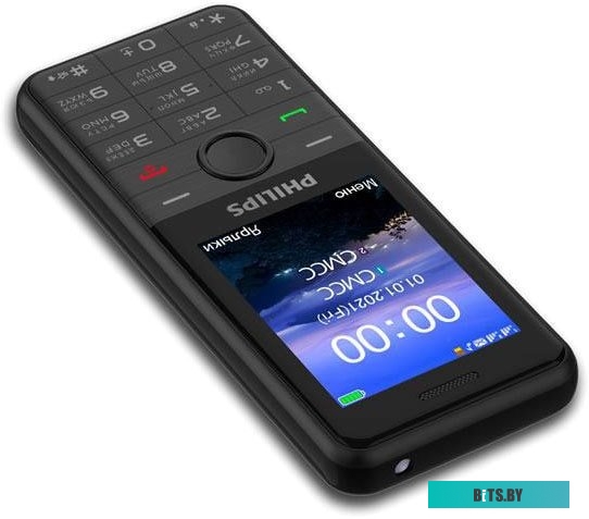 Кнопочный телефон Philips Xenium E172 (черный)