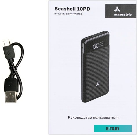 Портативное зарядное устройство AccesStyle Seashell 10PD (черный)