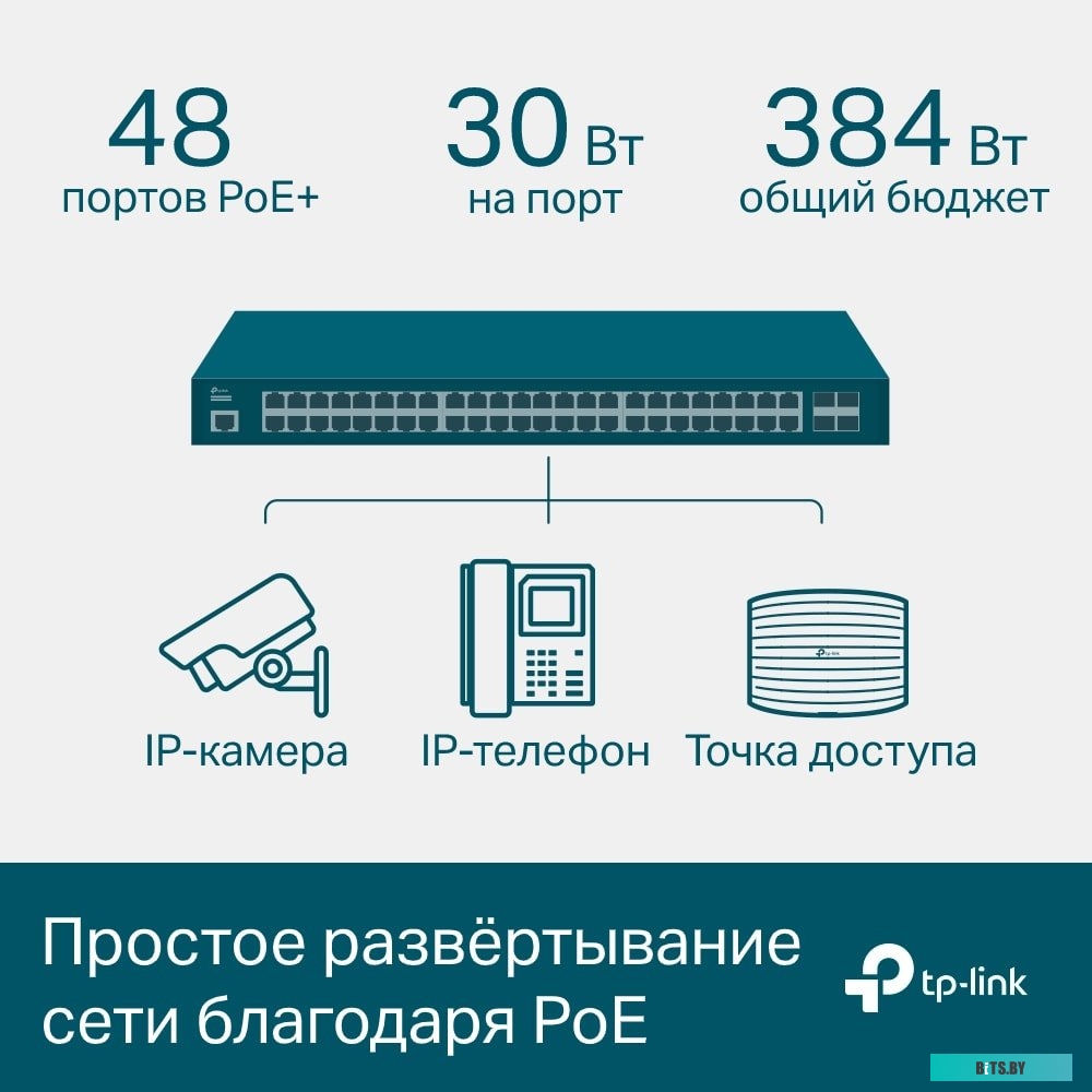 Управляемый коммутатор уровня 2+ TP-Link TL-SG3452P