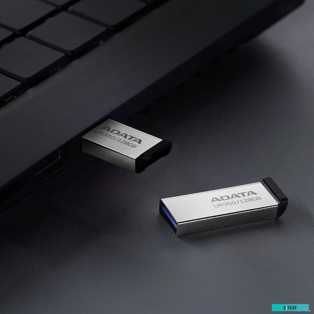 USB Flash ADATA UR350 64GB UR350-64G-RSR/BK(серебристый/черный)
