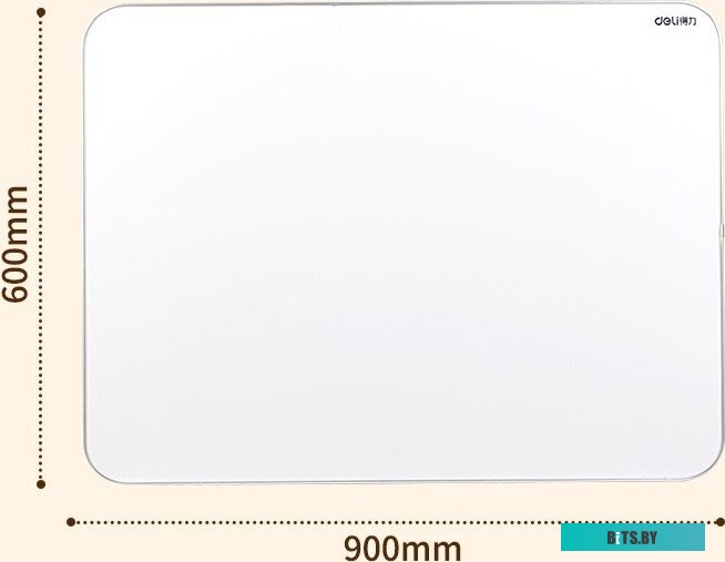 50026 Доска магнитно-маркерная Deli 50026 лак серебристый 60x90см пластик/металл