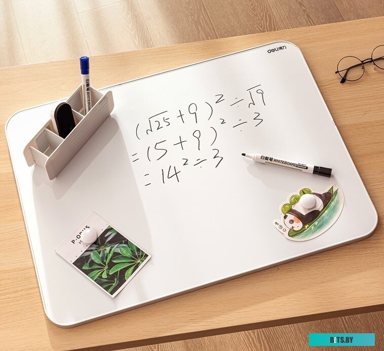 50026 Доска магнитно-маркерная Deli 50026 лак серебристый 60x90см пластик/металл