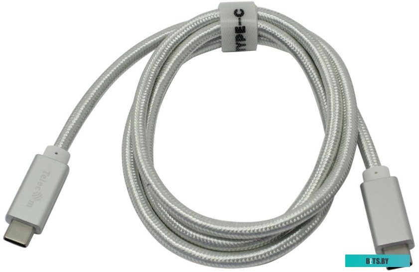 Кабель Telecom USB Type-C - USB Type-C TC420S-1M (1 м, серебристый)