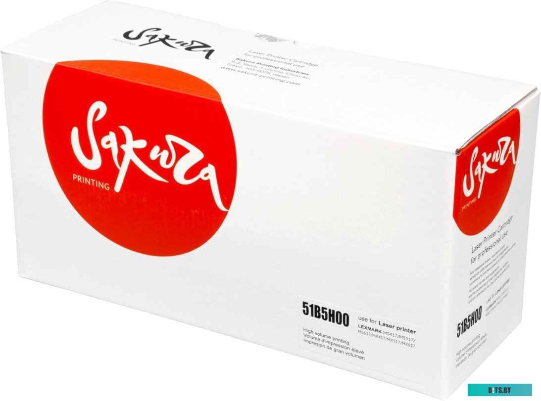 SA51B5H00 Картридж Sakura SA51B5H00 для Lexmark MS417dn/MS517dn/MS617dn, MX417de/MX517de/MX617de, черный, 8 500 к.