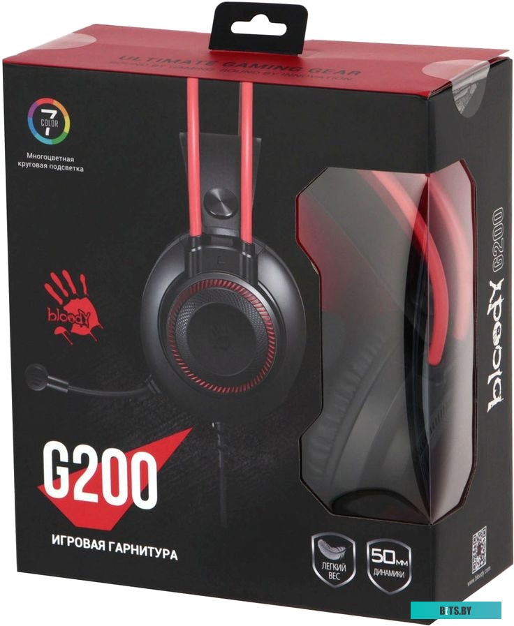 Наушники (Гарнитура) A4Tech Bloody G200