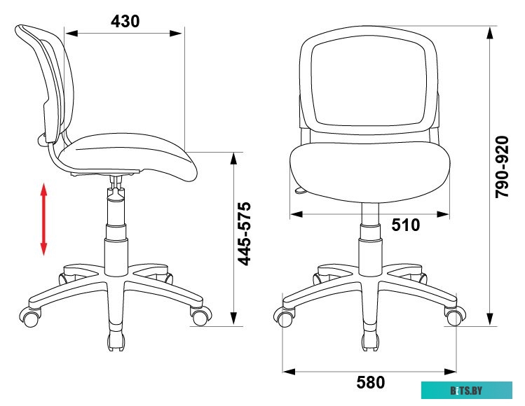 Офисное кресло (Стул) Бюрократ CH-296NX/15-21